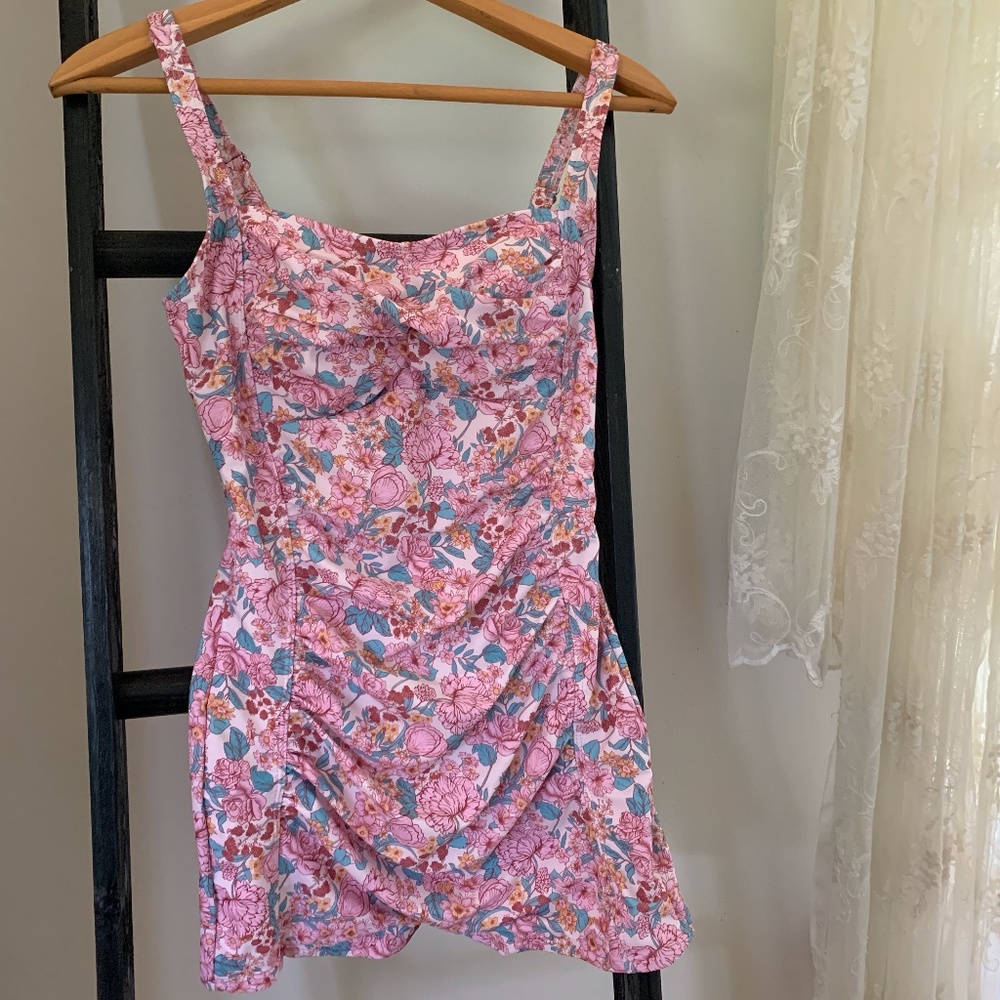 Seafancy Swim Suit, Floral, Small